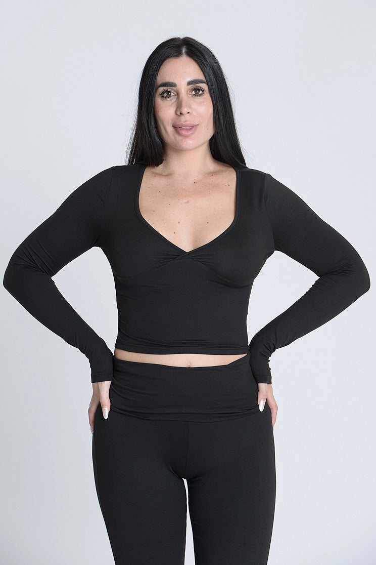 Empower Lounge Flare Set – Midnight Black