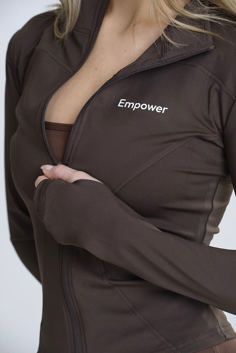 AirFlow Luxe Zip Jacket Dark Espresso