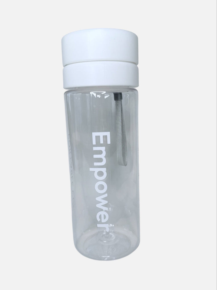 2-in-1 Vesi- ja sekoituspullo 600 ml Valkoinen