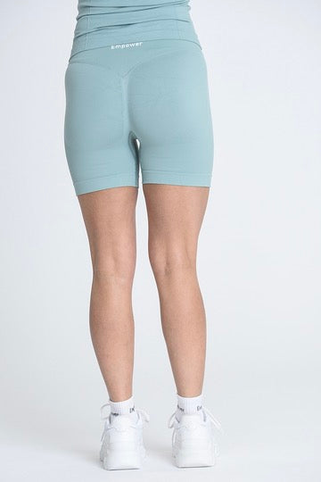 Empower Smooth Contour Mid Waist Shorts - Olive Mist