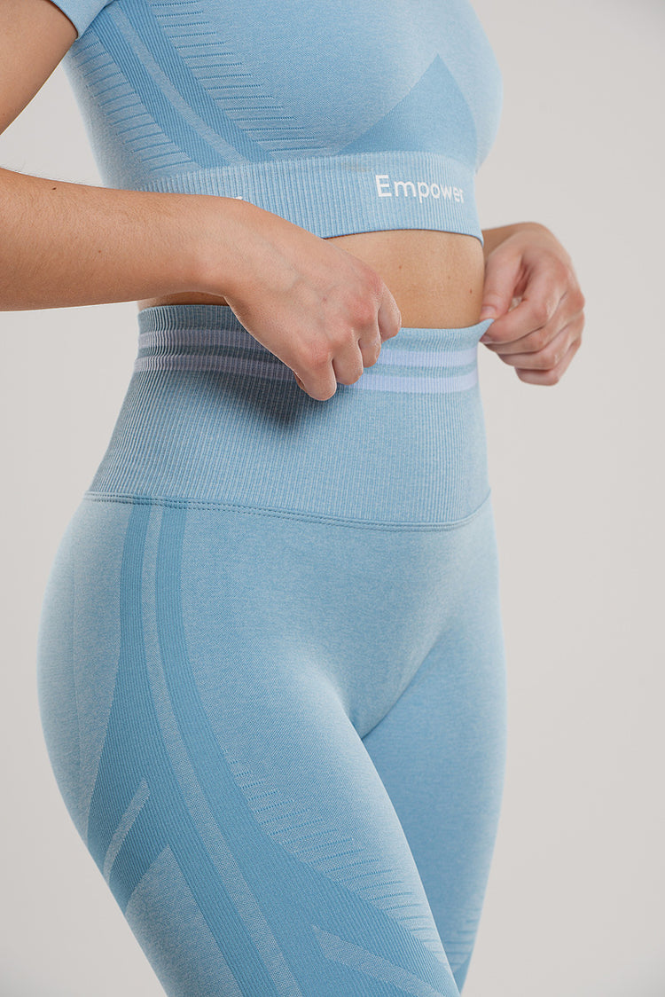 Shape Contouring Tights Coral Blue