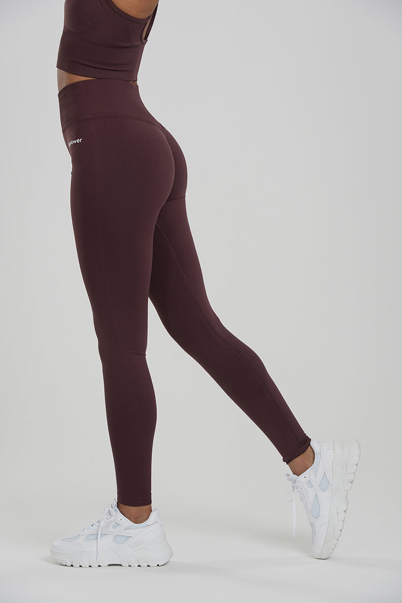 Signature Contouring Tights Burgundy