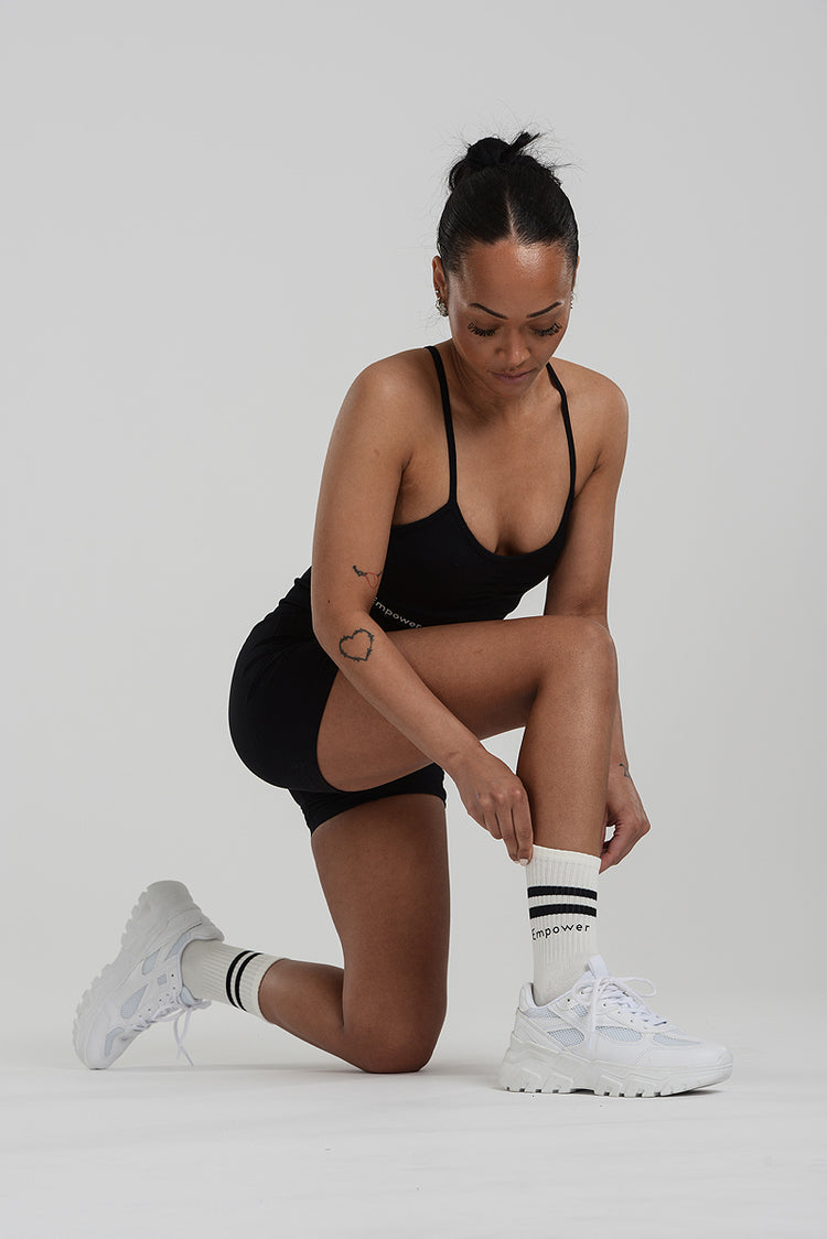 Pilates Strumpor Med Grepp 3-pack Vit