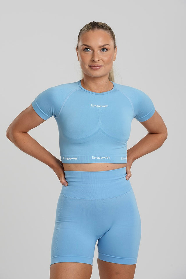 Ultra Contour Seamless T-Shirt Blue