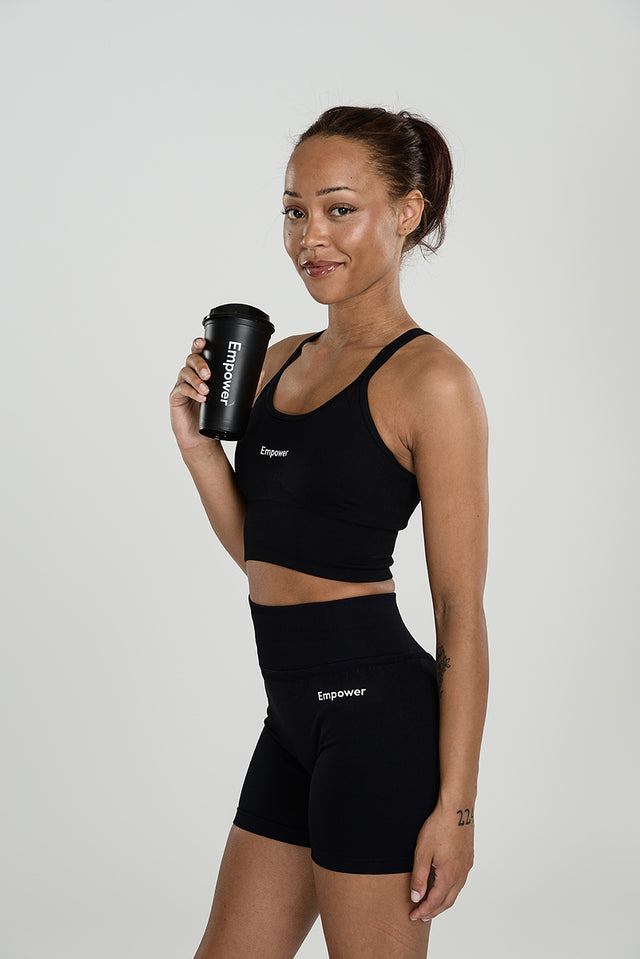 Empower Reusable Coffee Cup Black