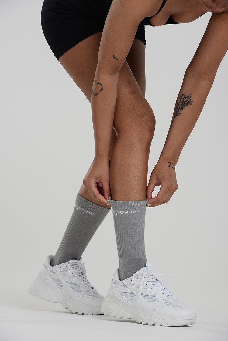 Träningsstrumpor 3-pack Grå