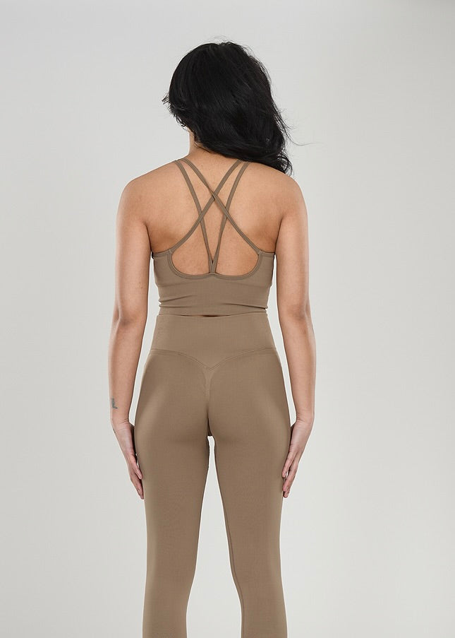 Signature Contouring Top Khaki