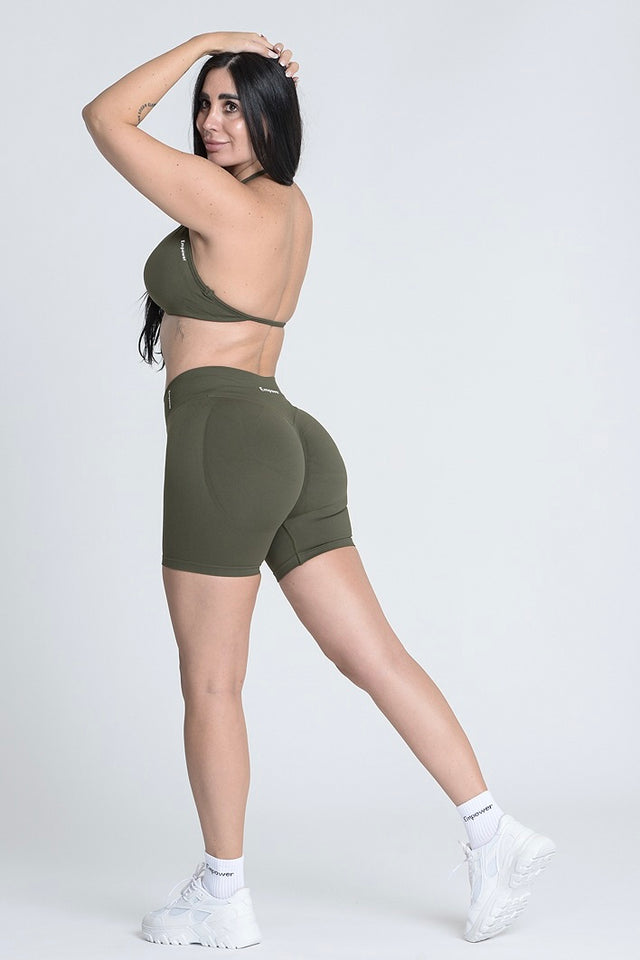 Signature Sculpt Halter Summer Set - Forest Green