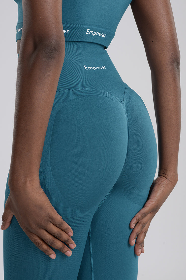 Ultra Contour Seamless Tights Dark Turquoise