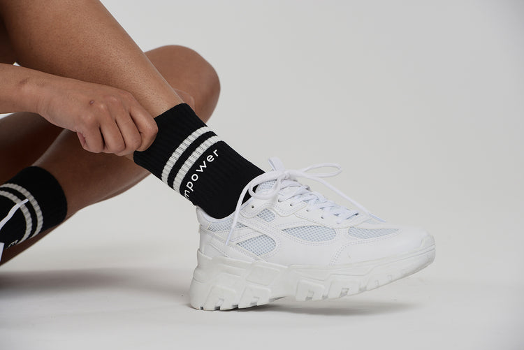 Pilates Strumpor Med Grepp 3-pack Black