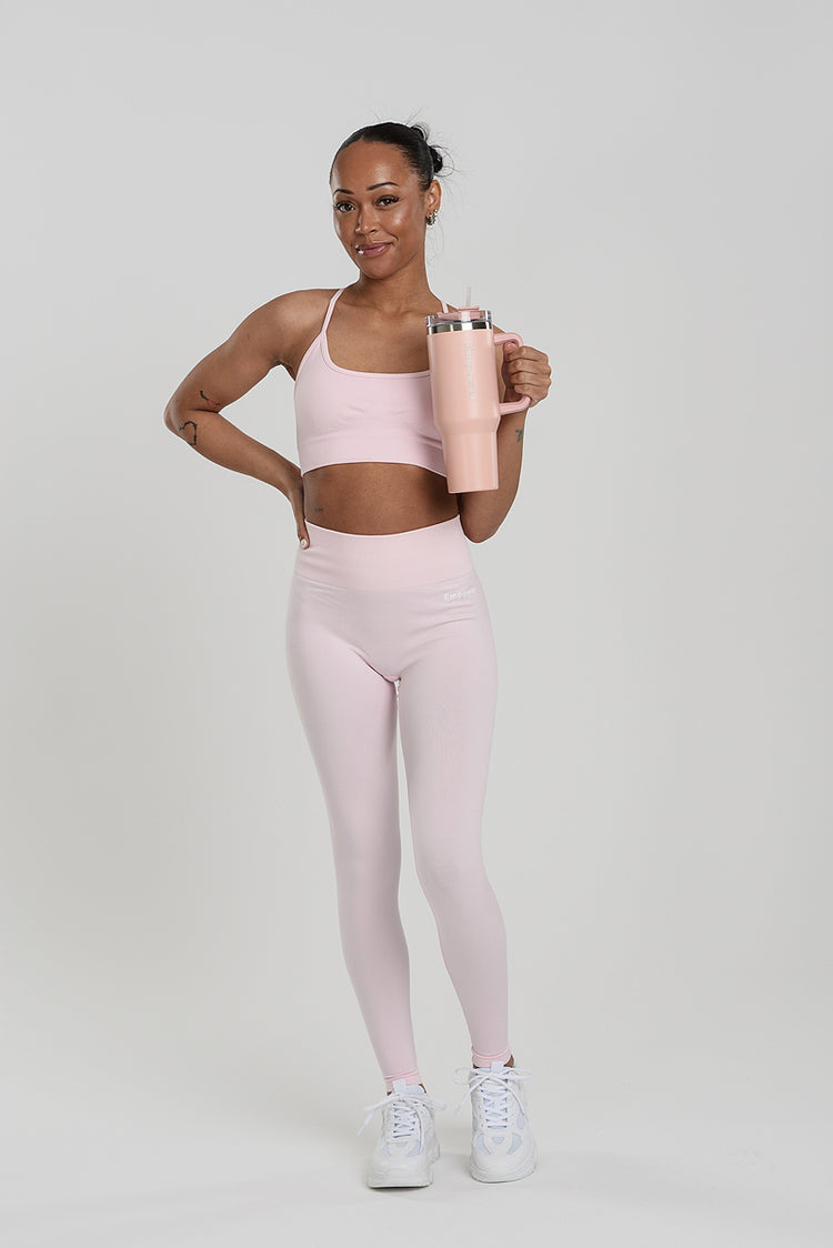 Empower Straw Tumbler 1,2 L Coral Pink