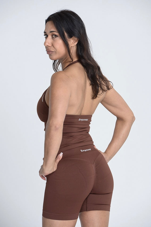 Empower Smooth Contour Halter Summer Set - Cacao Brown