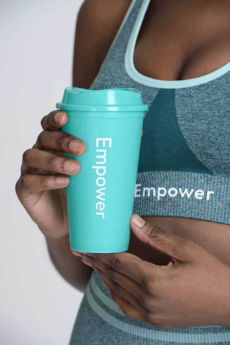 Empower Reusable Coffee Cup Coral Green