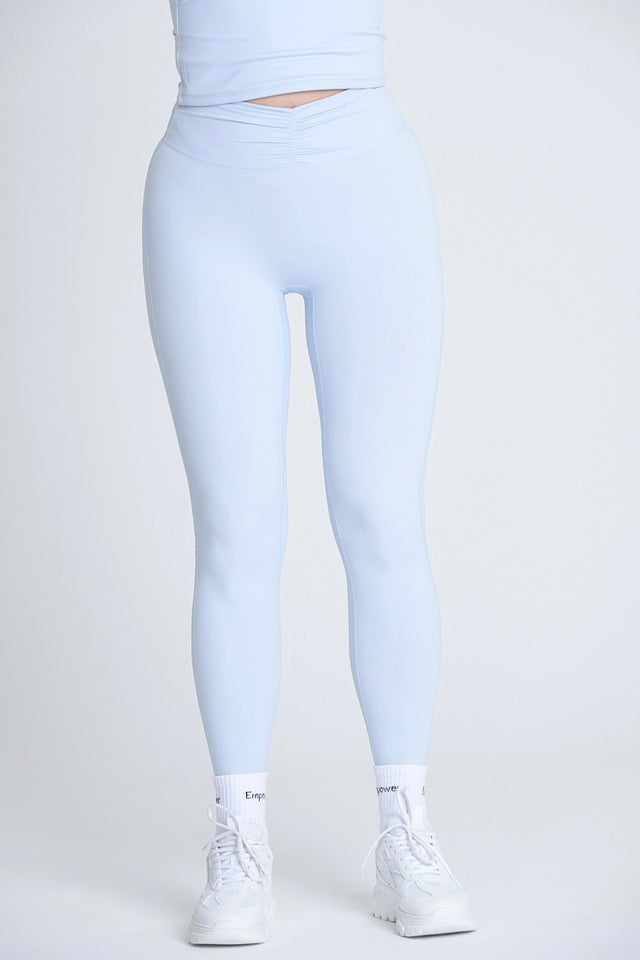 Pilates Luxe Sculpt Tights - Ice Blue