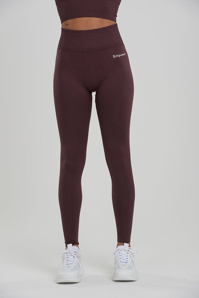 Signature Contouring Tights Burgundy