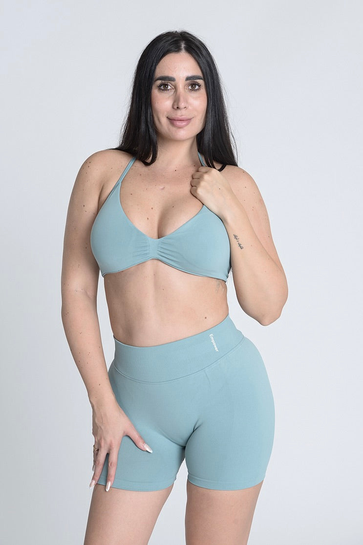 Signature Sculpt Halter Summer Set - Olive Mist