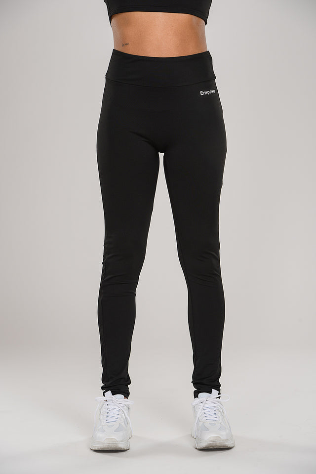 Smooth Thin Leggings Black