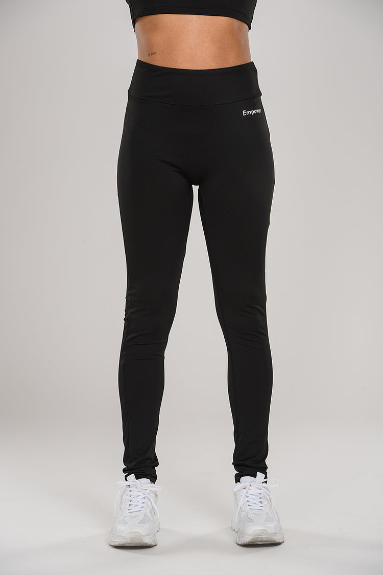 Smooth Thin Leggings Black