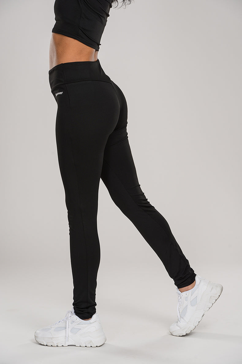 Smooth Thin Leggings Black