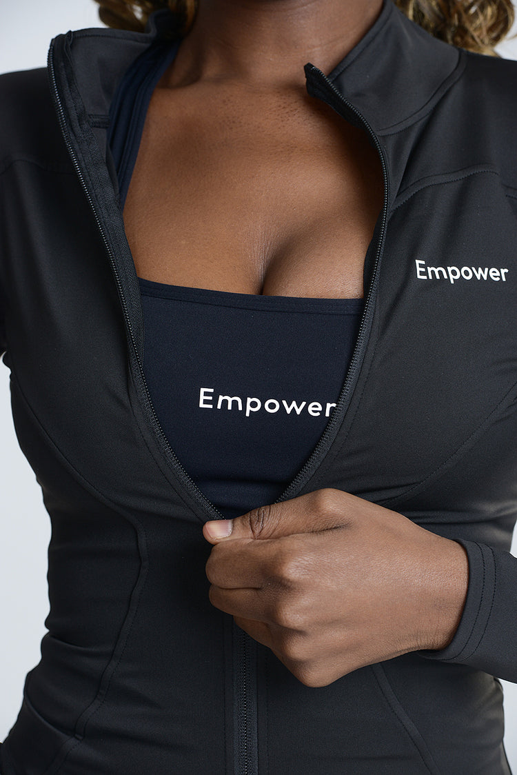 AirFlow Luxe Zip Jacket Shadow Black