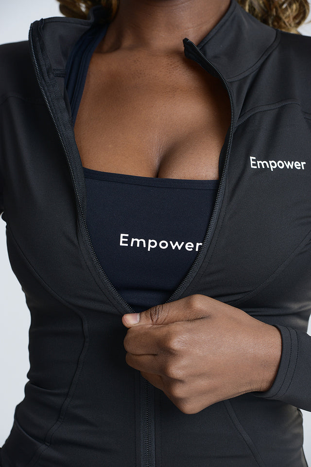 AirFlow Luxe Zip Jacket Shadow Black