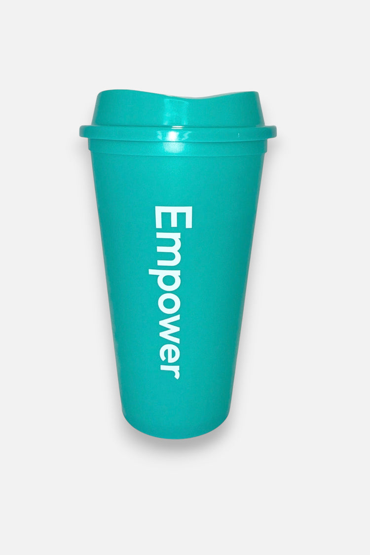 Empower Reusable Coffee Cup Coral Green