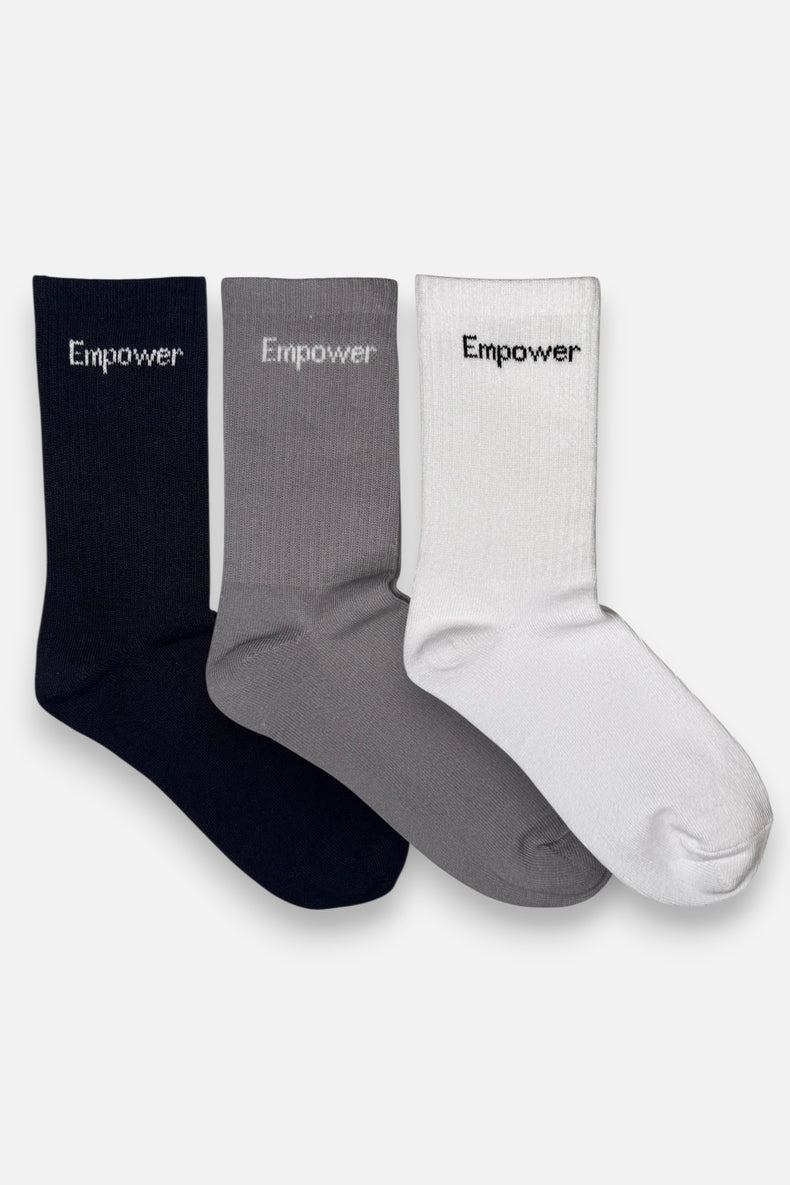 Höga träningsstrumpor 3-pack Mix