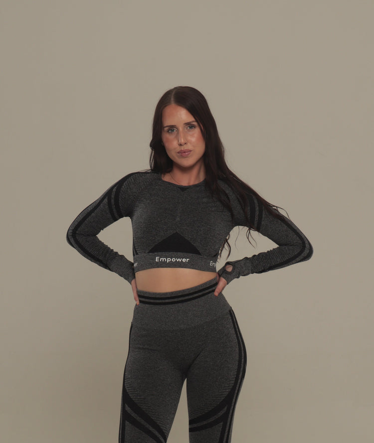 Amalia Long Sleeve Top Grey