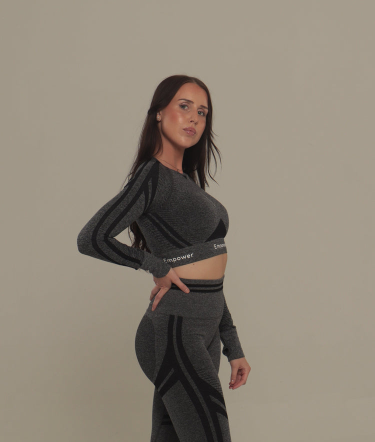 Amalia Long Sleeve Top Grey