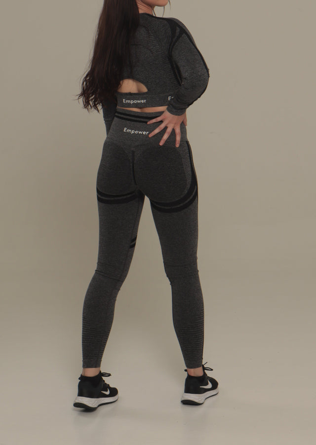 Amalia Scrunch Leggings Grå