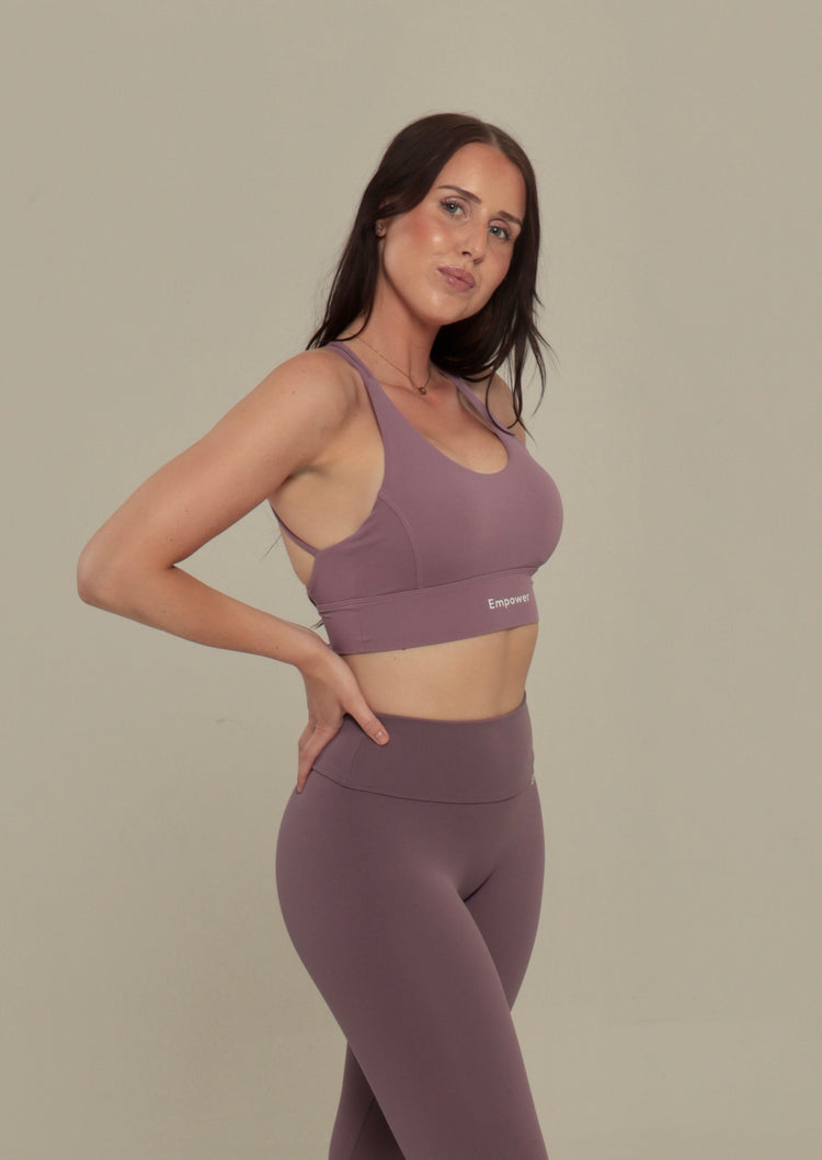 Ellie Open Back Top Purple