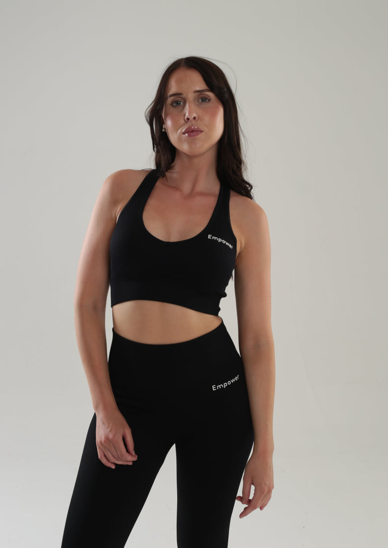 Empower sømløs ribbet top