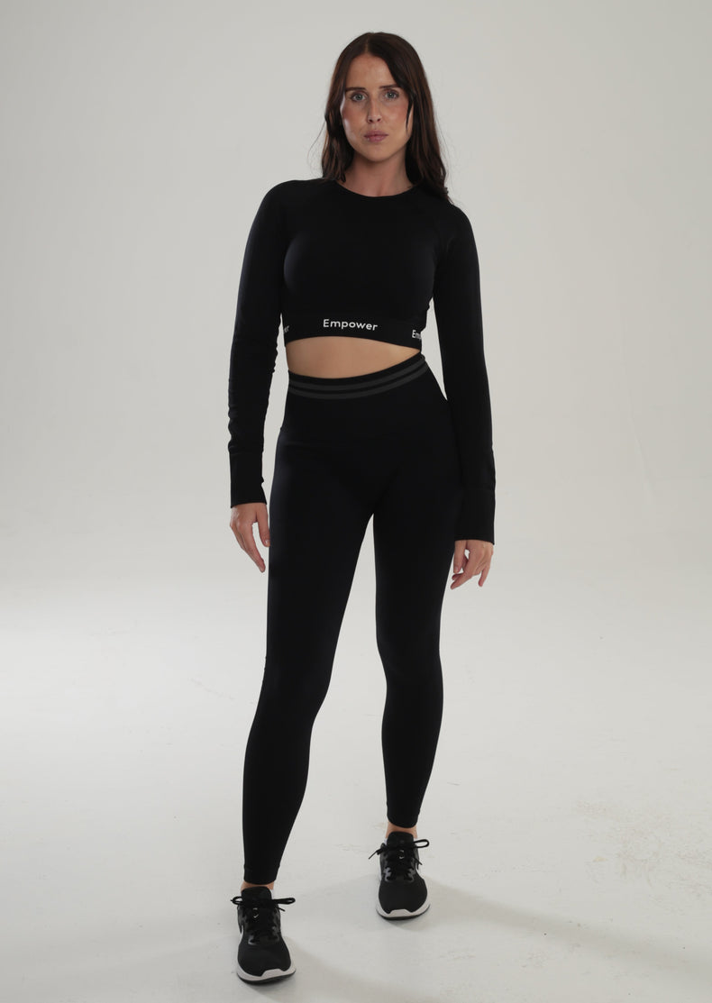 Amalia Long Sleeve Set Black