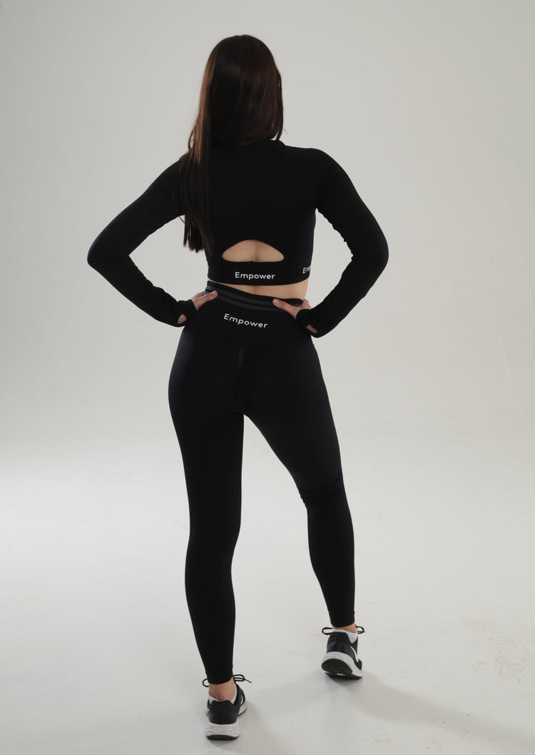 Amalia Long Sleeve Set Black