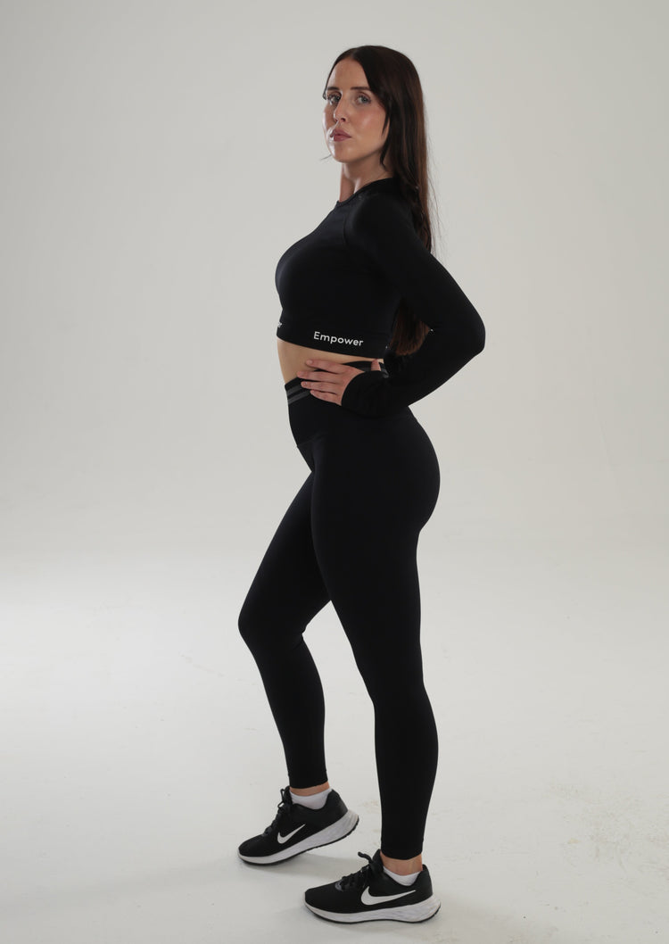 Amalia Long Sleeve Set Black