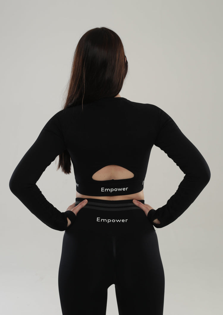 Amalia Long Sleeve Top Black