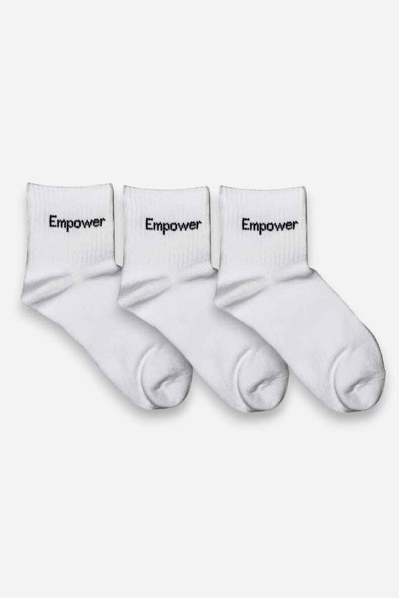 Låga Träningsstrumpor 3-pack Vit