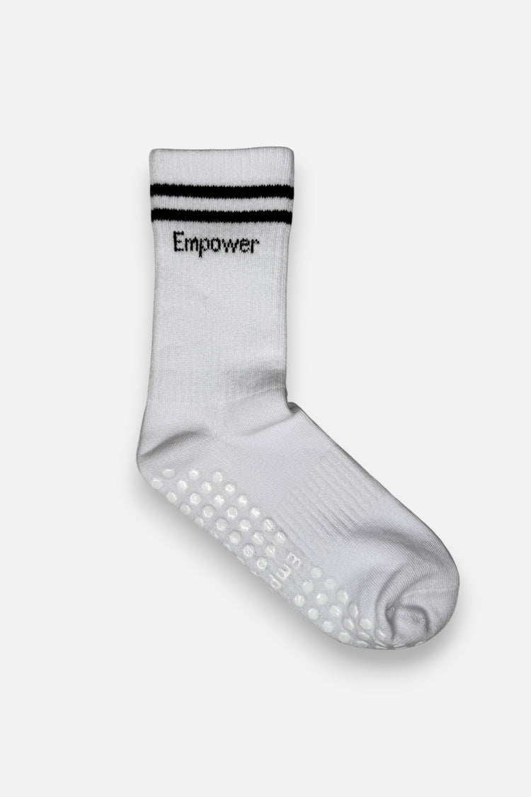 Pilatessokker med greb, 1-pak, hvide