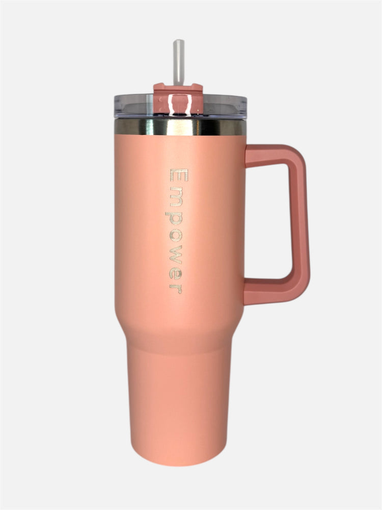 Empower Straw Tumbler 1,2 L Coral Pink