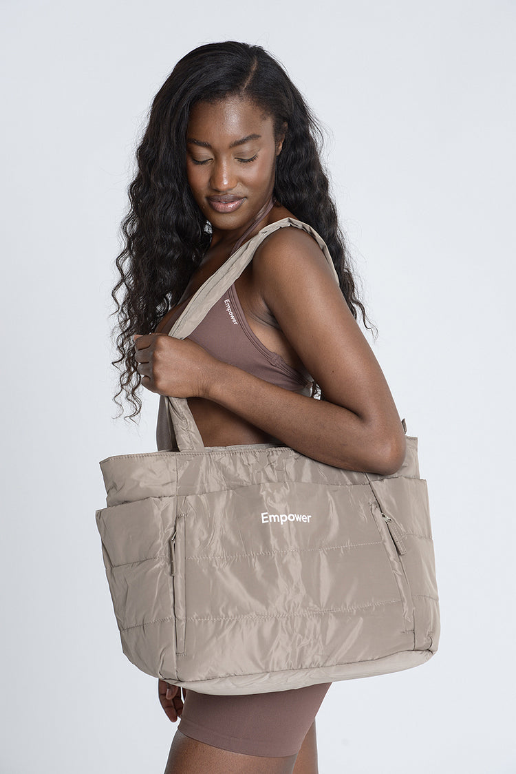 Empower Fluffy Bag - Mocha Mist