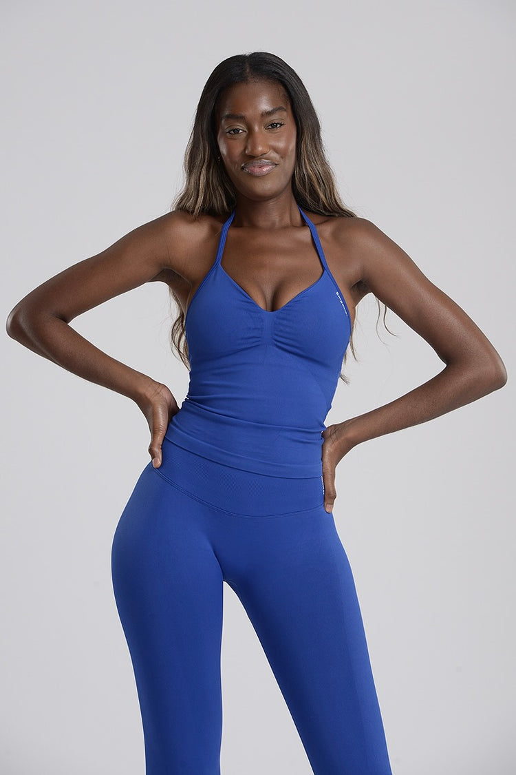 Empower Smooth Contour Halter Top Sky Blue