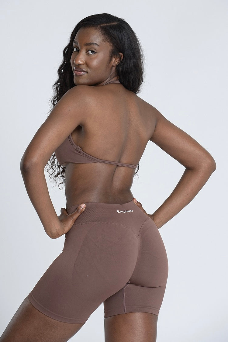 Signature Sculpt Halter Summer Set - Espresso