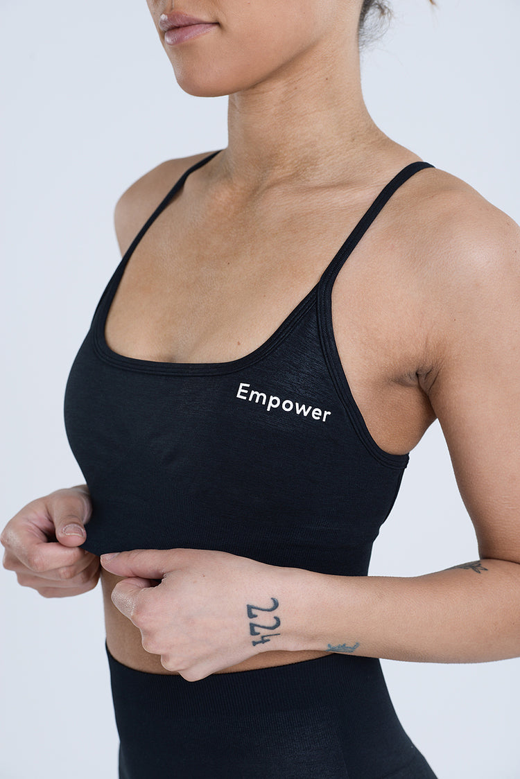 Diana Seamless Top - Midnight Black
