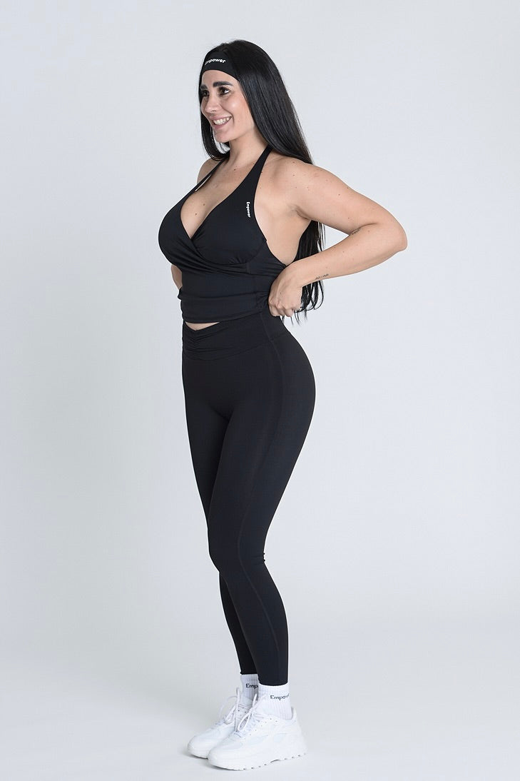 Pilates Luxe Sculpt Top - Midnight Black
