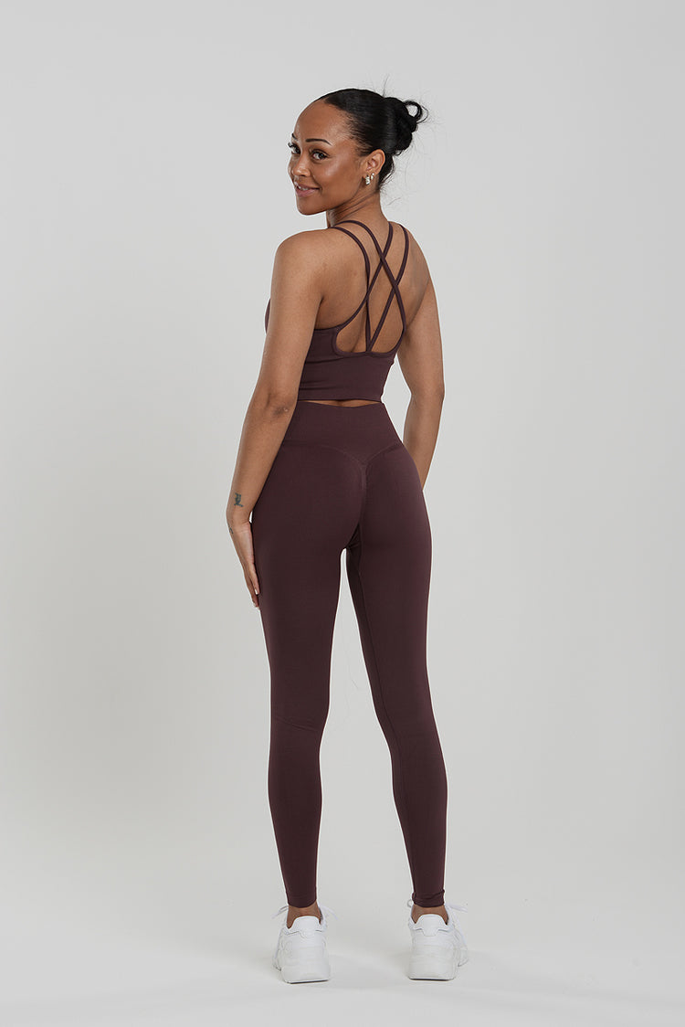 Signature Contouring Tights Burgundy