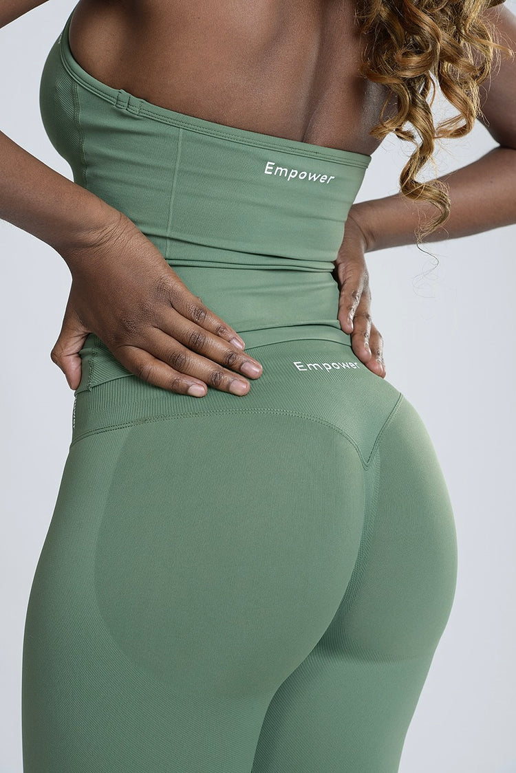 Empower Smooth Contour Tights - Olive Green
