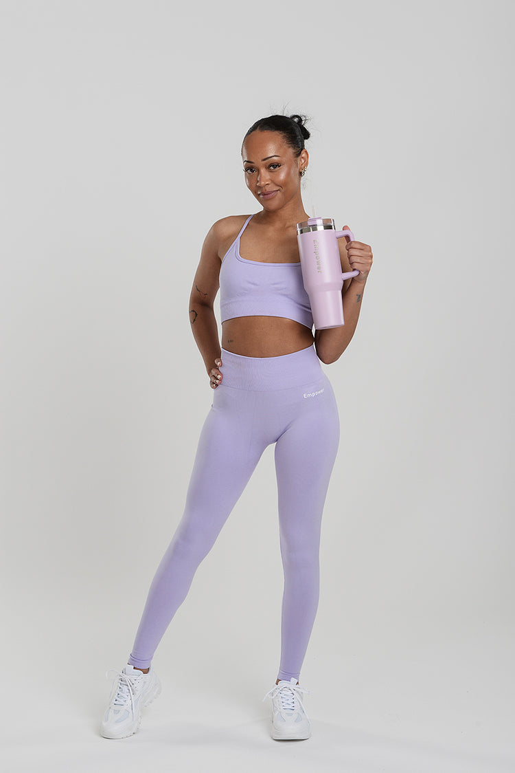 Empower Straw Tumbler 1,2 L Coral Purple