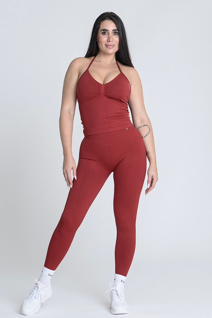 Signature Sculpt Tights - Deep Red