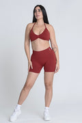 Signature Sculpt Halter Summer Set - Deep Red