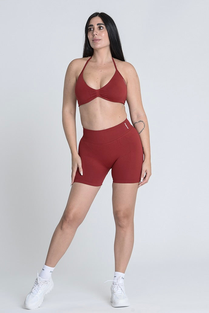Signature Sculpt Halter Summer Set - Deep Red